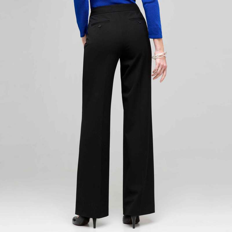 Flat Front Pant, Black, large image number 1